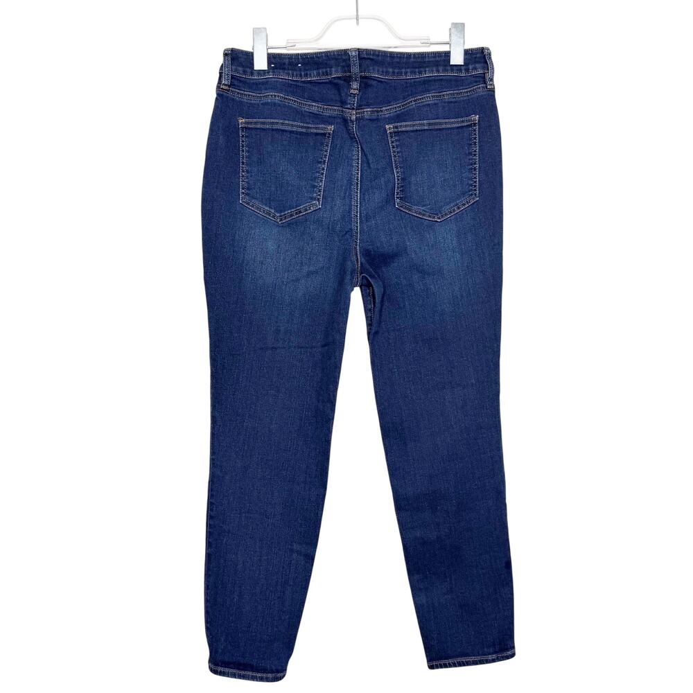 CHICO’S Skinny Ankle Jeans High Waisted Medium Wash Blue Denim Womens Size 12R - Picture 5 of 8